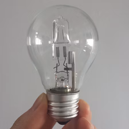 Lampada alogena ecologica A55 trasparente 18/28/42/52/70 W E27 2000 ore Produttori cinesi