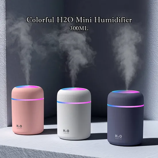 Umidificatore commerciale 300ml H2O Nebbia spray Umidificatore per auto Aroma Diffusore di oli essenziali Umidificatore USB
