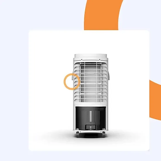 Raffrescatore evaporativo da pavimento da 70 W con contenitore per il ghiaccio