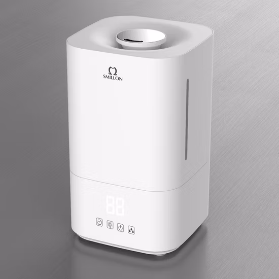 Umidificatore a ultrasuoni intelligente di nuova generazione con WiFi, serbatoio dell'acqua da 4 litri riempibile dall'alto e luce LED UV
